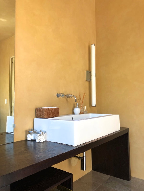 LIMEWASH PAINT WITH SEALER FOR BATHROOM WALLS IS THE WINNER!