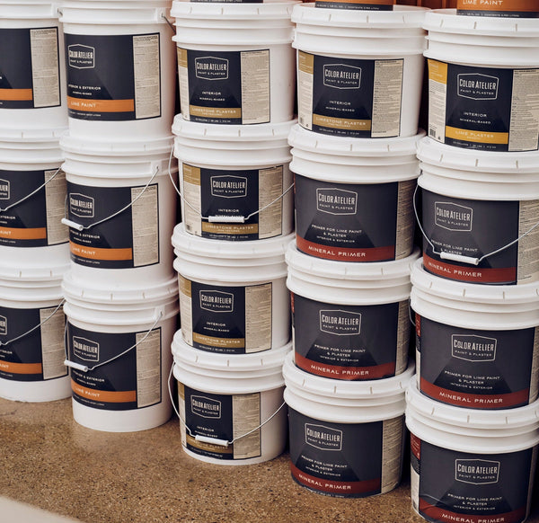Color Atelier Lime Paint, Mineral Primer, Matte Sealer