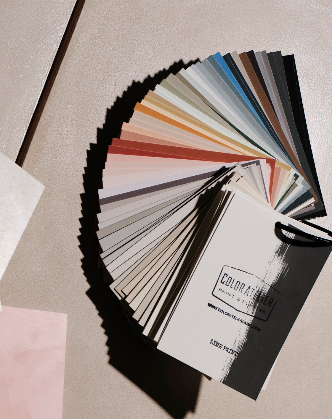 Workshop Color Sample Lime Wash Paint Plaster Samples Fan Deck | Color Atelier Paint