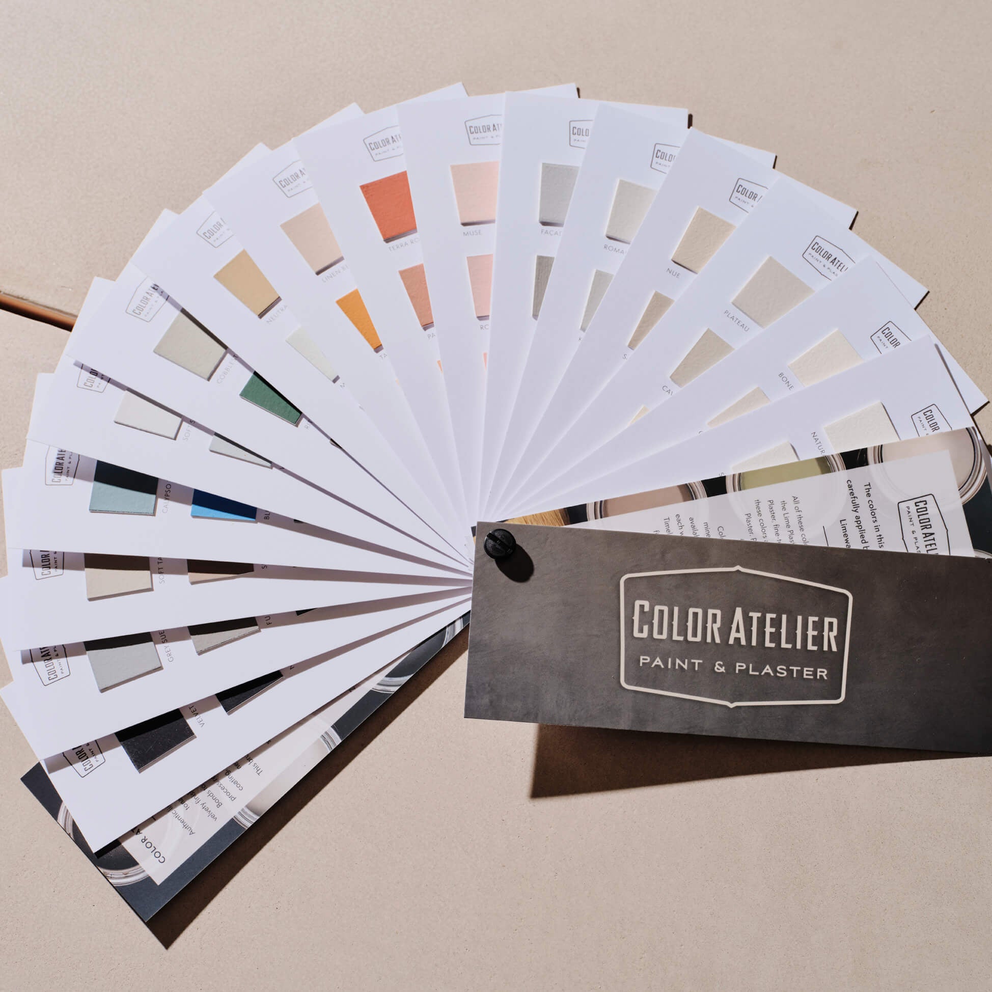 Color Atelier Ritual Lime Wash Paint Plaster Samples Fan Deck | Color Atelier Paint