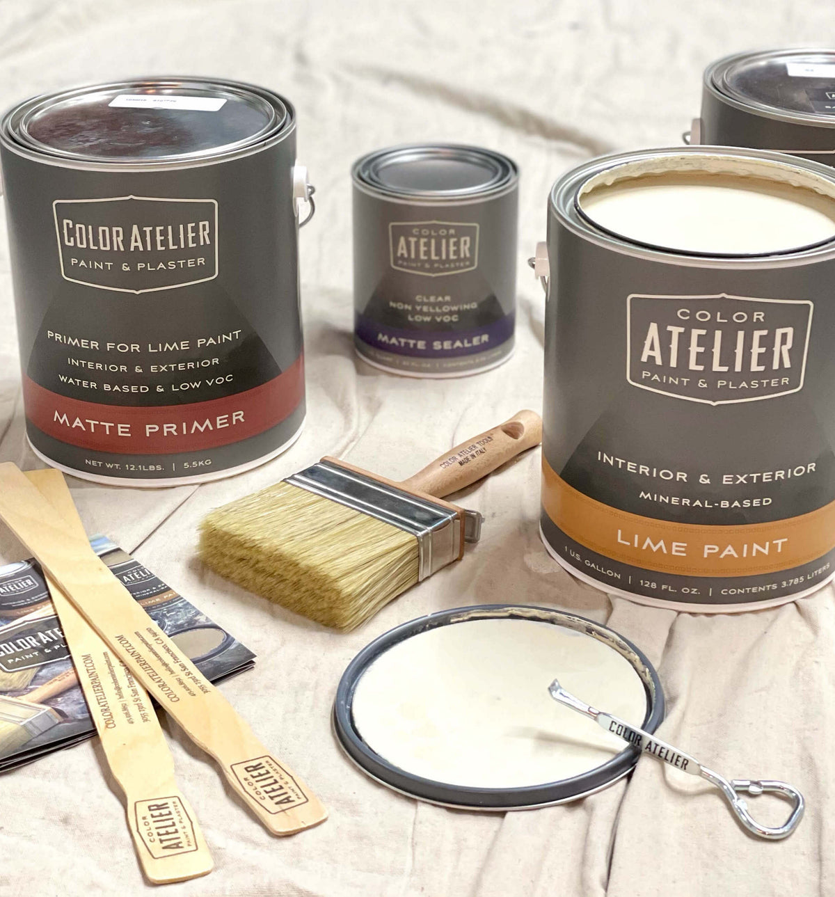 Color Atelier Sealer Wall Wax Lime Primer Plaster Base Coat Top Coat