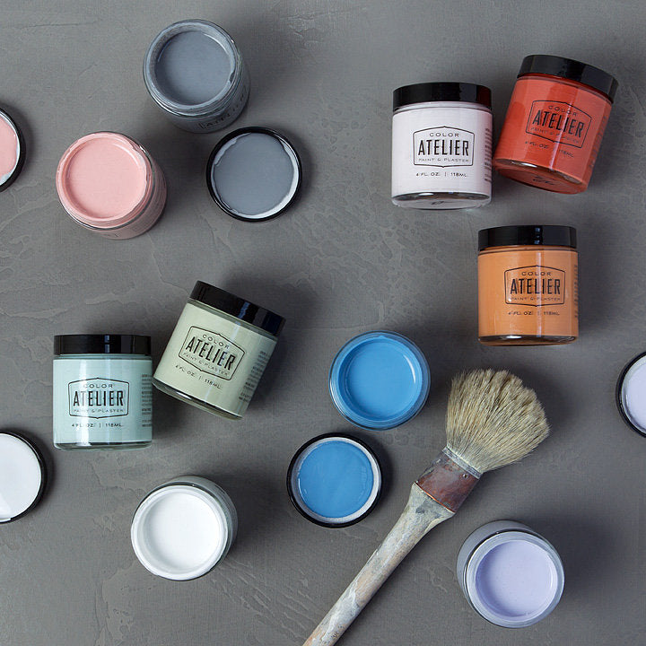 Color Atelier Sample Jars Lime Wash Paint